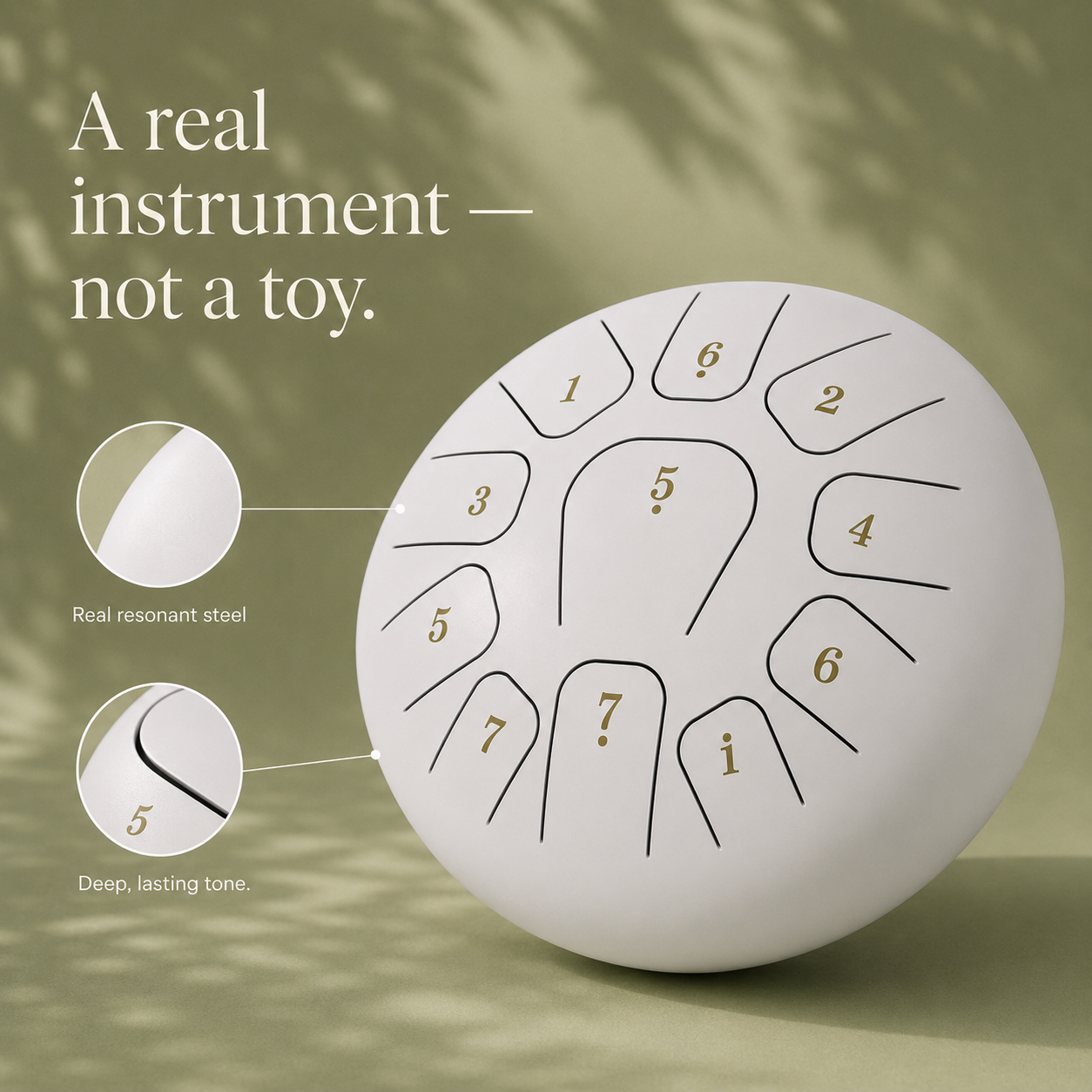 Lumitone Steel Tongue Drum