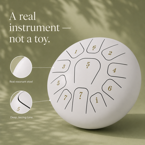 Lumitone Steel Tongue Drum